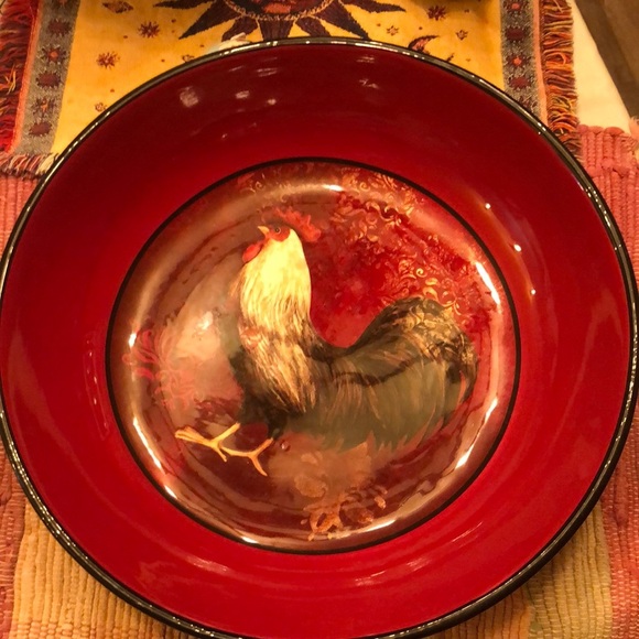 Certified International Other - Certified International Susan Winget~Large Rooster Bowl~13.25” x 3”~Beautiful~